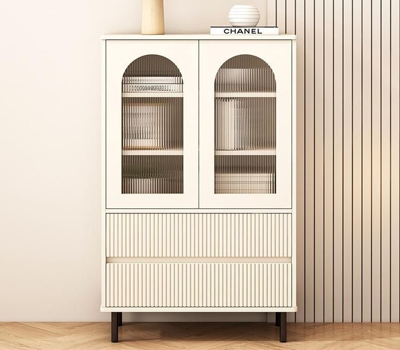 Cream wind TV cabinet end table combination - BOZI
