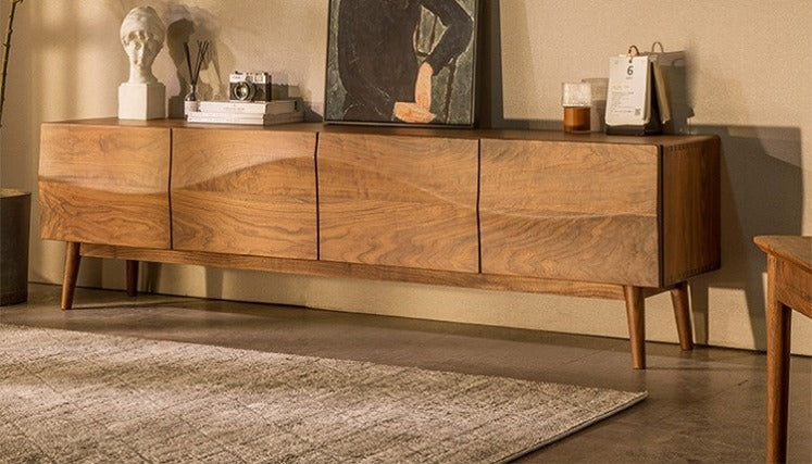 Modern simple undulating TV cabinet - BOZI