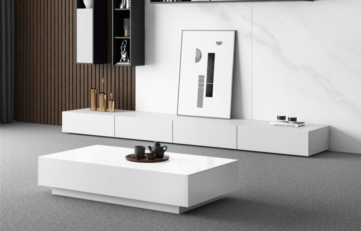 Nordic simple TV cabinet coffee table combination - BOZI