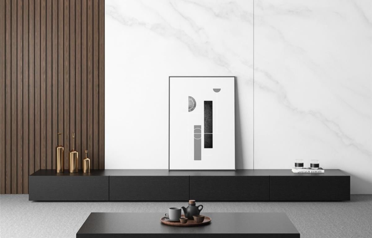 Nordic simple TV cabinet coffee table combination - BOZI