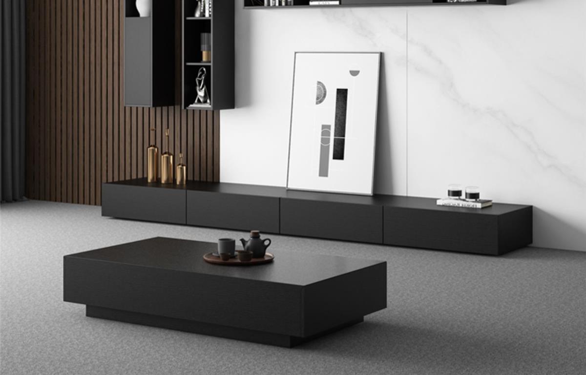 Nordic simple TV cabinet coffee table combination - BOZI